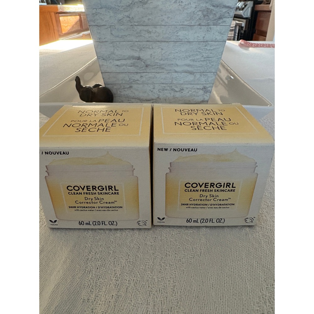 Covergirl Dry Skin Corrector Cream Clean Fresh Skin Hydration Lot of 2